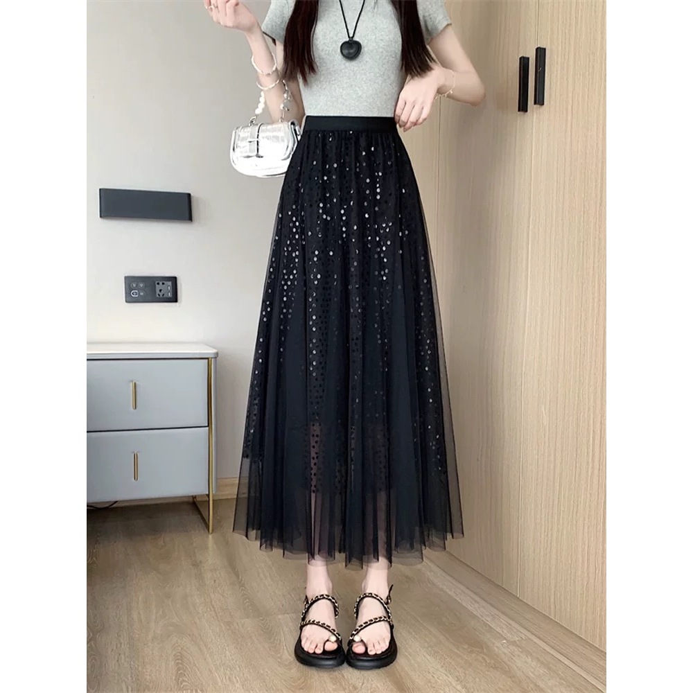 Saia Tule Com Saia Midi Brilho Saia De Tule Com Paetê De Melhor