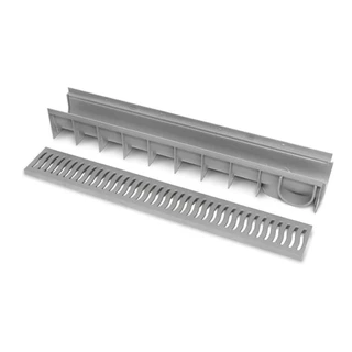 Calha para Piso com Grelha 100x15x15cm Roma em Oferta na Shopee