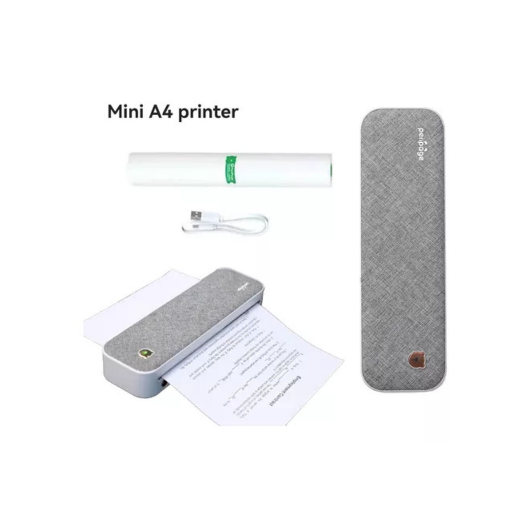 Impressora função única monocromática PeriPage Mini A4 printer 5V