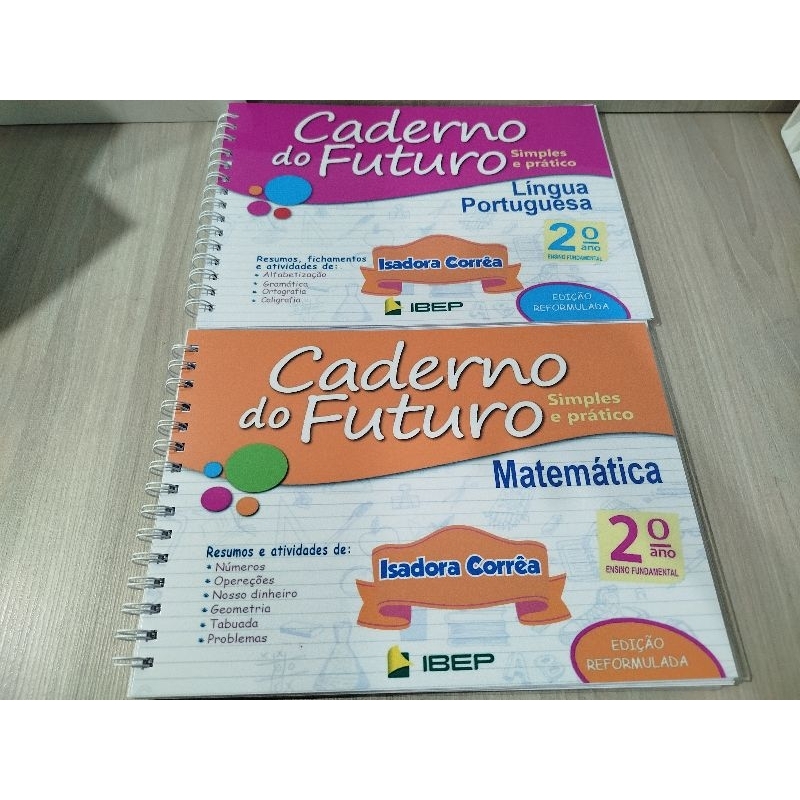 Caderno do Futuro 2. ano PERSONALIZADO Português/ Matemática/ ALUNO ...