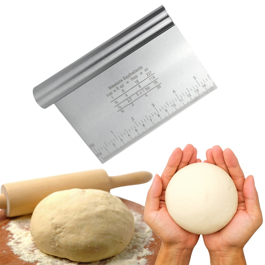 Espátula Em Inox Prática Raspador De Massa Com Cabo Tubular 15cm