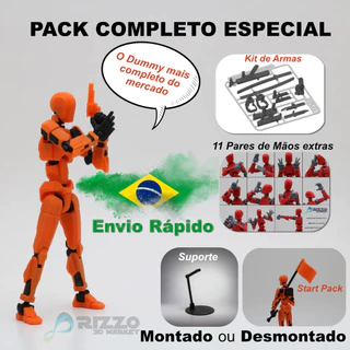 Boneco Articulado Dummy 13 - o Kit mais COMPLETO do Mercado em Oferta na Shopee