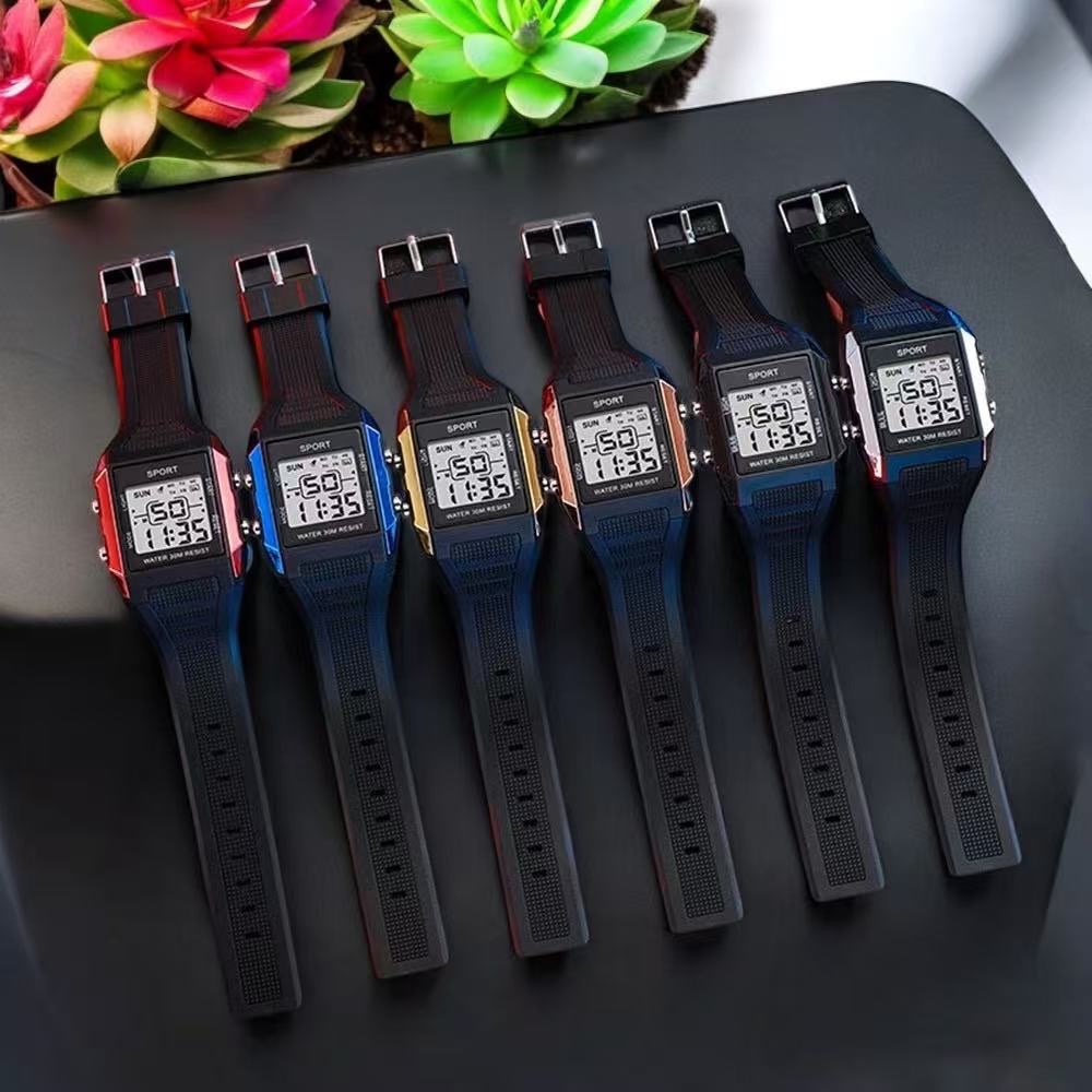 Relógio Masculino Digital Quadrado Resistente Agua | Shopee Brasil