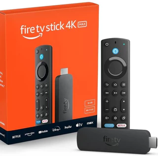 Amazon Fire TV Stick 4K Max (modelo mais novo) suporte Wi-Fi 6E, 16GB - Quad-core 2.0GHz