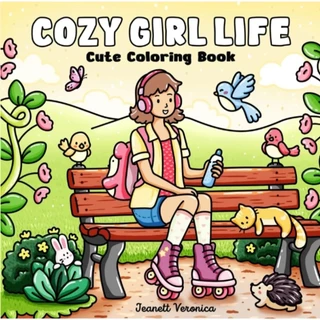 Desenhos para Colorir Cozy Girl Life em Oferta na Shopee