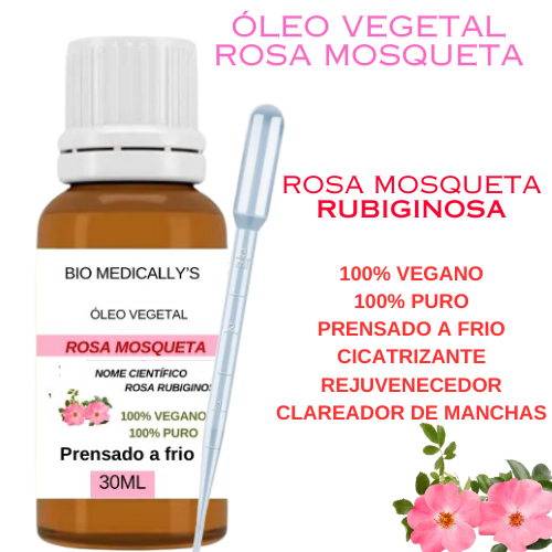 Kit Skin Care Óleo Vegetal Rosa Mosqueta Rubiginosa 30ml + Dolomita ...