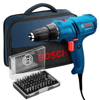 Parafusadeira GSR 7-14 E Bosch 400W com Bolsa e 60 Bits