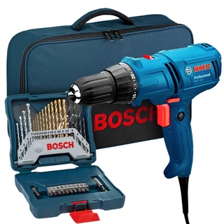 Parafusadeira GSR 7-14 E Bosch 400W com Brocas e Bolsa