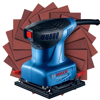 Lixadeira Orbital GSS 140 Bosch 220W + 20 Folhas de Lixa