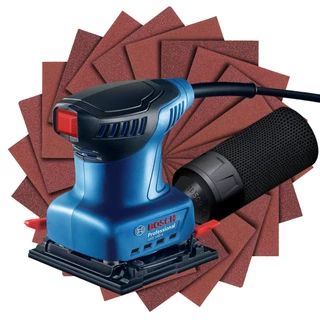 Lixadeira Orbital GSS 140-A Bosch 220W + 20 Folhas de Lixa