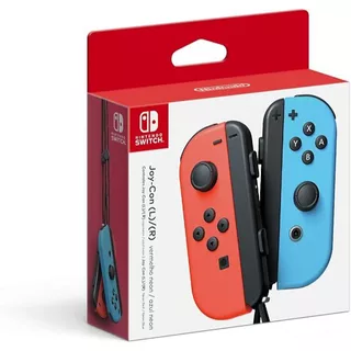 Controle Nintendo Switch Joy Con Azul Neon e Vermelho Neon