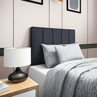 Kit Cabeceira Modular Estofada 60x20cm para Cama de Solteiro com 5 Peças Conforto