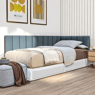 Kit de Cabeceira Modular Estofada tam 60x20cm Solteiro em L com 15 Peças Confortável