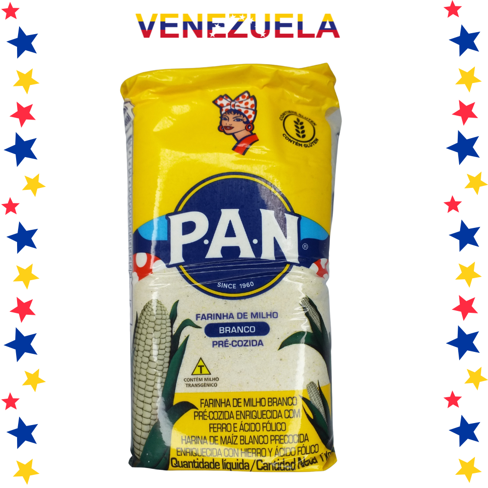 Harina Pan Branca 1kg Para Arepas, Hallacas, Tortillas | Shopee Brasil