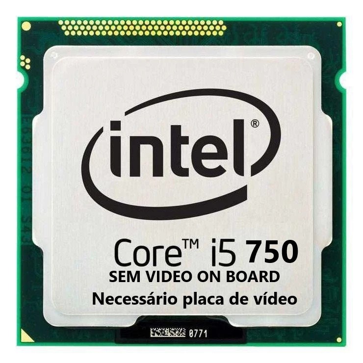 Intel Core i5-750 | 2.66GHz | Soquete LGA 1156 | SEM VÍDEO