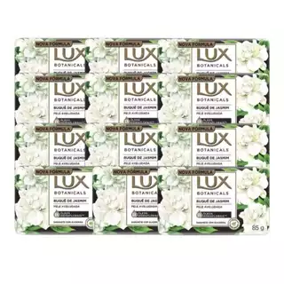 Kit com 12 Sabonetes em Barra Lux Botanicals Buquê de Jasmim de 85g Cada.