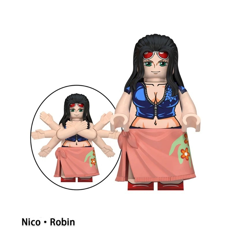 One piece Minifigures Zoro e Usopp nareba minis do luffy braço
