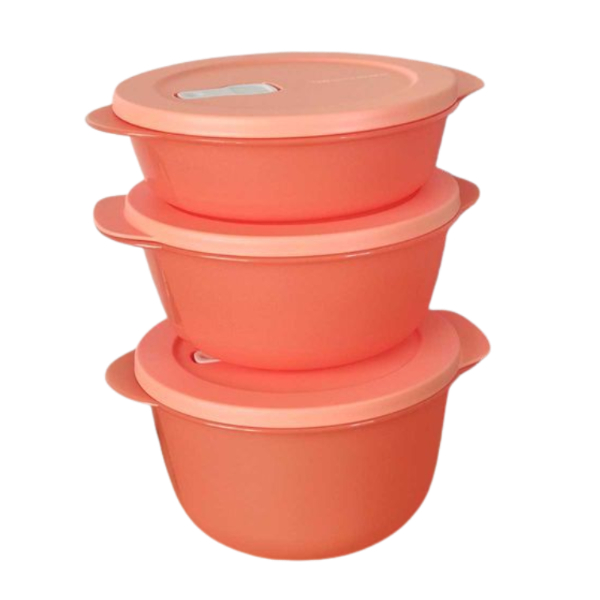 Tupperware Kit Microondas Tigela Cristalwave 1L, 1,5L e 2L | Shopee Brasil