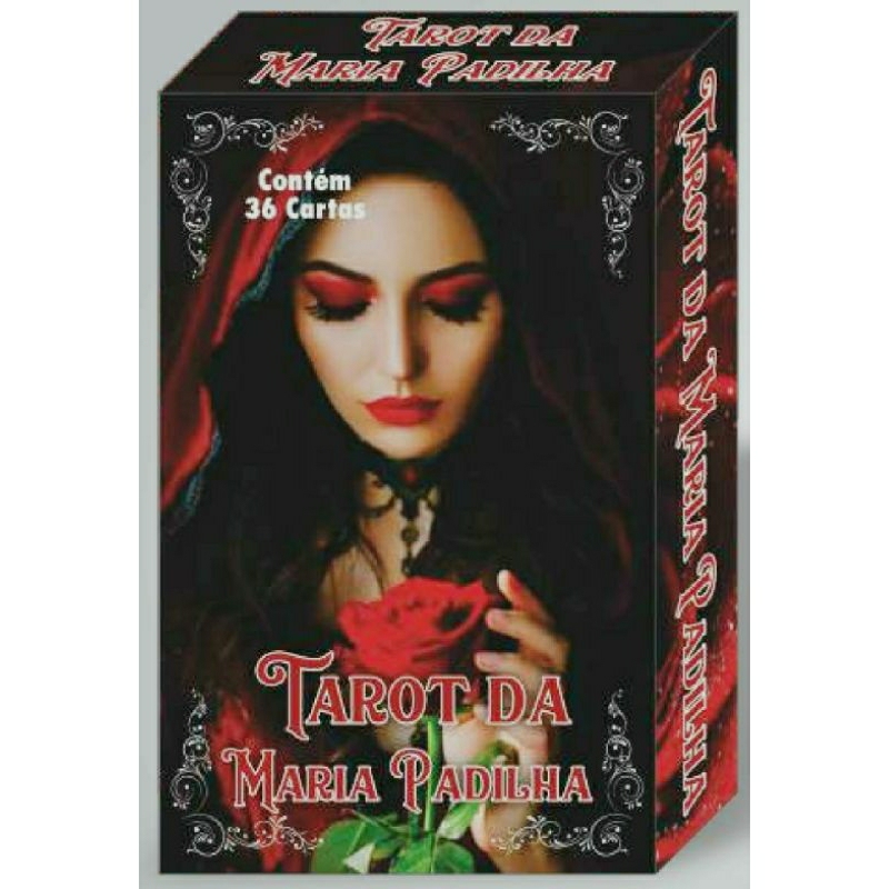 Baralho Tarot Maria Padilha Pomba Gira com 36 Cartas + Manual ...