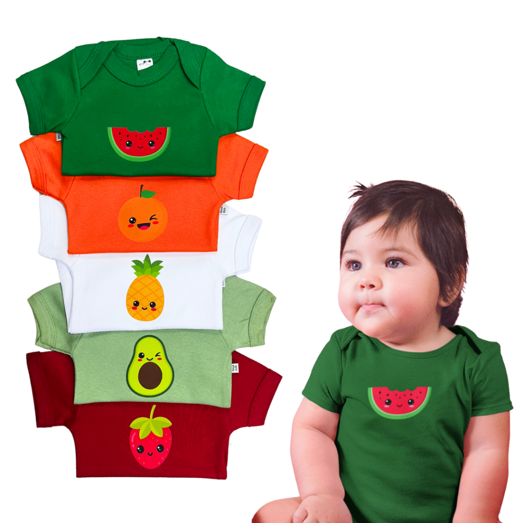 Body Bebe Merversario Tematico Algodao Varias Cores Menina Menino