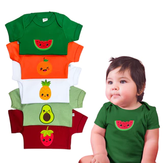 Body Bebe Merversario Tematico Algodao Varias Cores Menina Menino