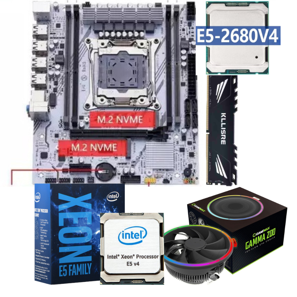 KIT PLACA MÃE INTEL XEON E5-2680 V4 14 núcleos e 28 threads + 8GB ...