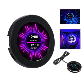 2.1-inch round screen USB drive free water-cooled chassis secondary screen