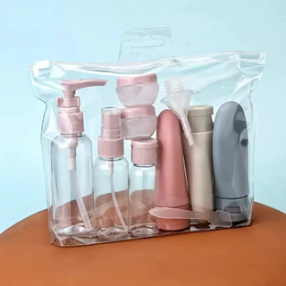 Kit Viagem 11 Frascos Shampoo Cremes Plasticos -S1 em Oferta na Shopee