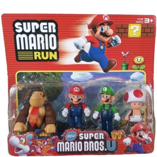 Ki t4 Bonecos Filme Super Mário Bros Luigi Browse em Oferta na Shopee