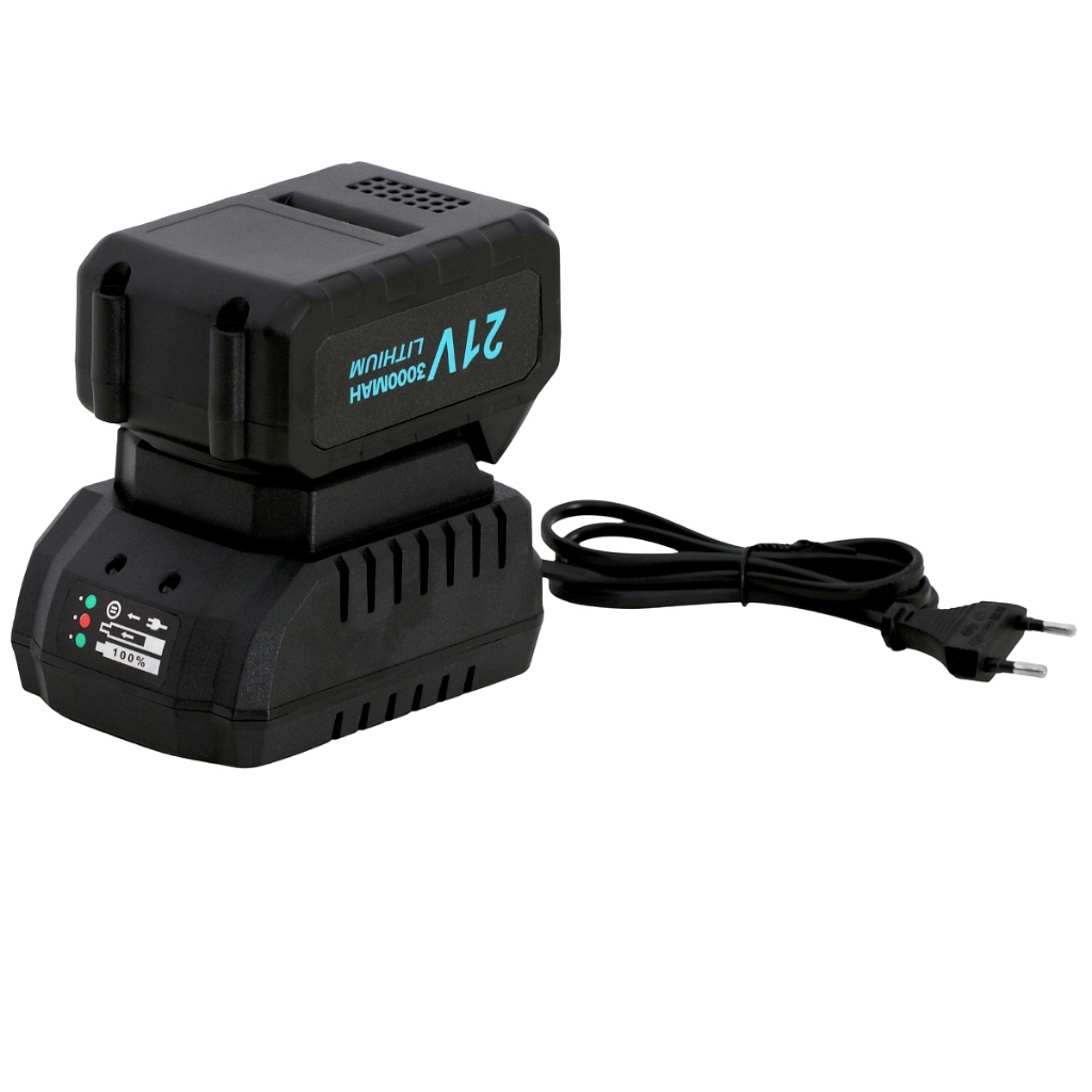 Chave de impacto 21v torque de 380nm com 2 baterias, maleta e 3