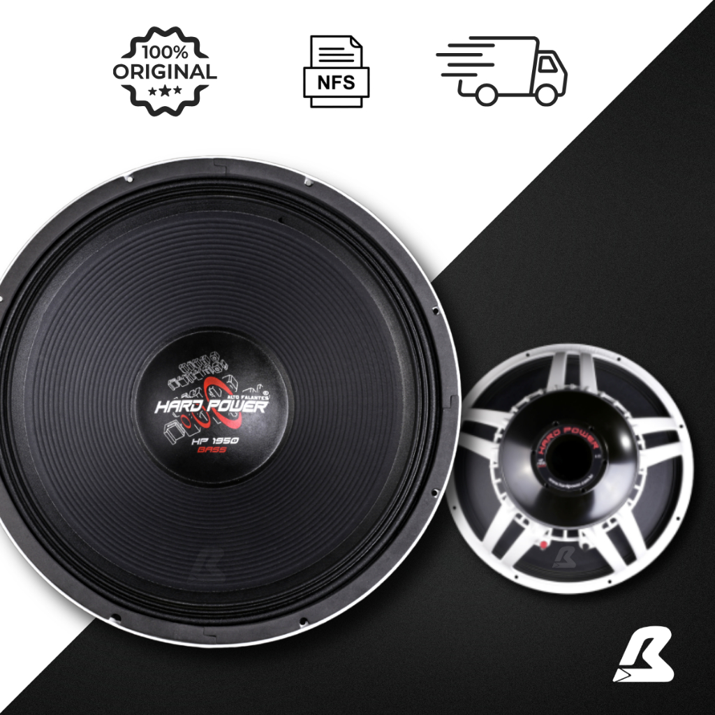 Alto falante 18 polegadas woofer 1950W RMS Hard Power HP 1950 4