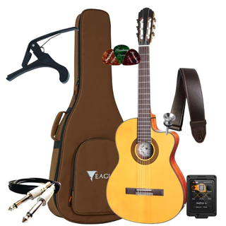 Kit Violao Eagle Ch800 Classico Nylon Pro Series + Acessórios em Oferta na Shopee
