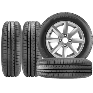 Kit com 4 Pneus Pirelli Aro 16  205/55r16 91v  P400 Evo em Oferta na Shopee