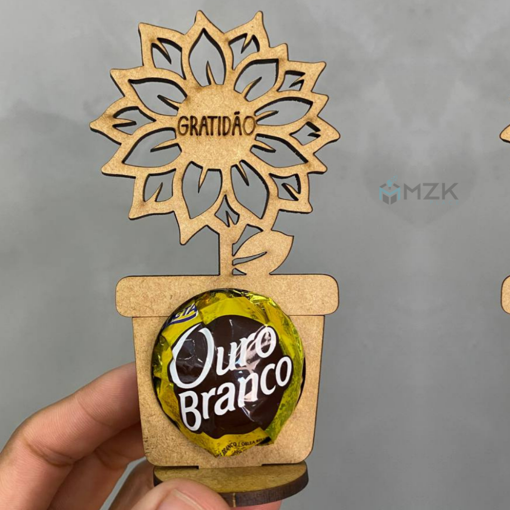 Lembrancinha Porta Bombom Girassol Gratidão Mimo Casamentos Aniversários Eventos