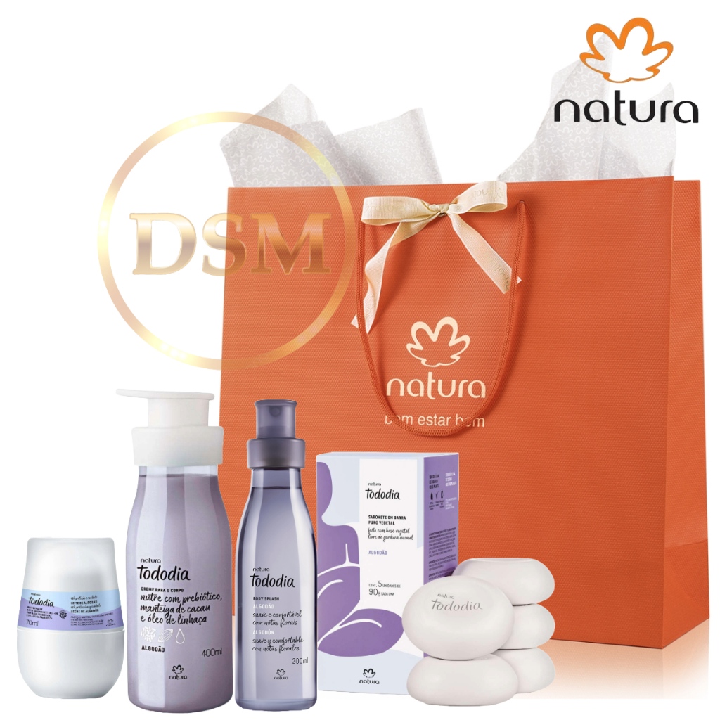 Kit Presente Natura Tododia Algodão (ORIGINAL E LACRADO!) | Shopee