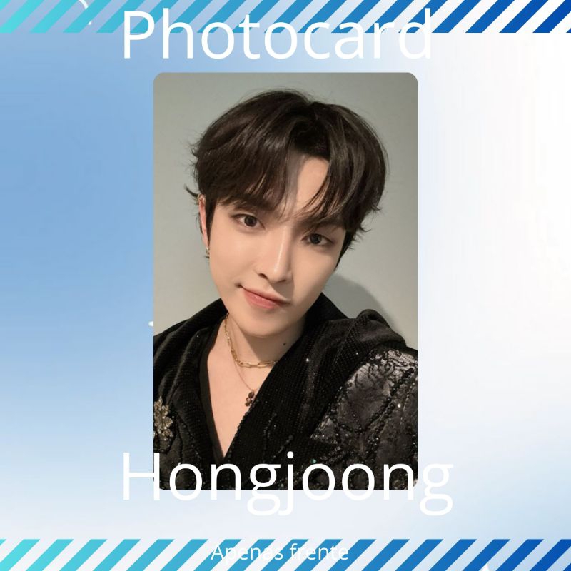 Photocard Hongjoong Ateez Kpop Fanmade
