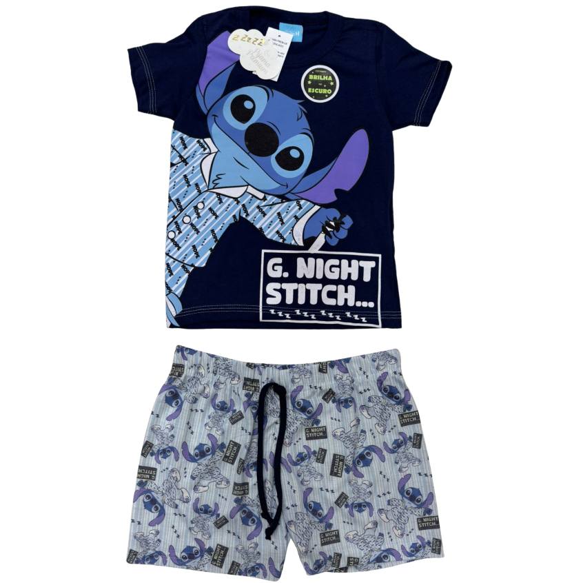 Pijama Stitch infantil  - masculino Stitch - roupa de dormir menino Stitch em Oferta na Shopee