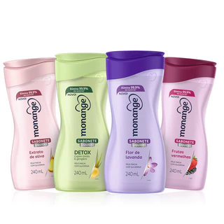 Sabonete Líquido Monange 240ml Aromas Glicerina - ESCOLHA O SEU