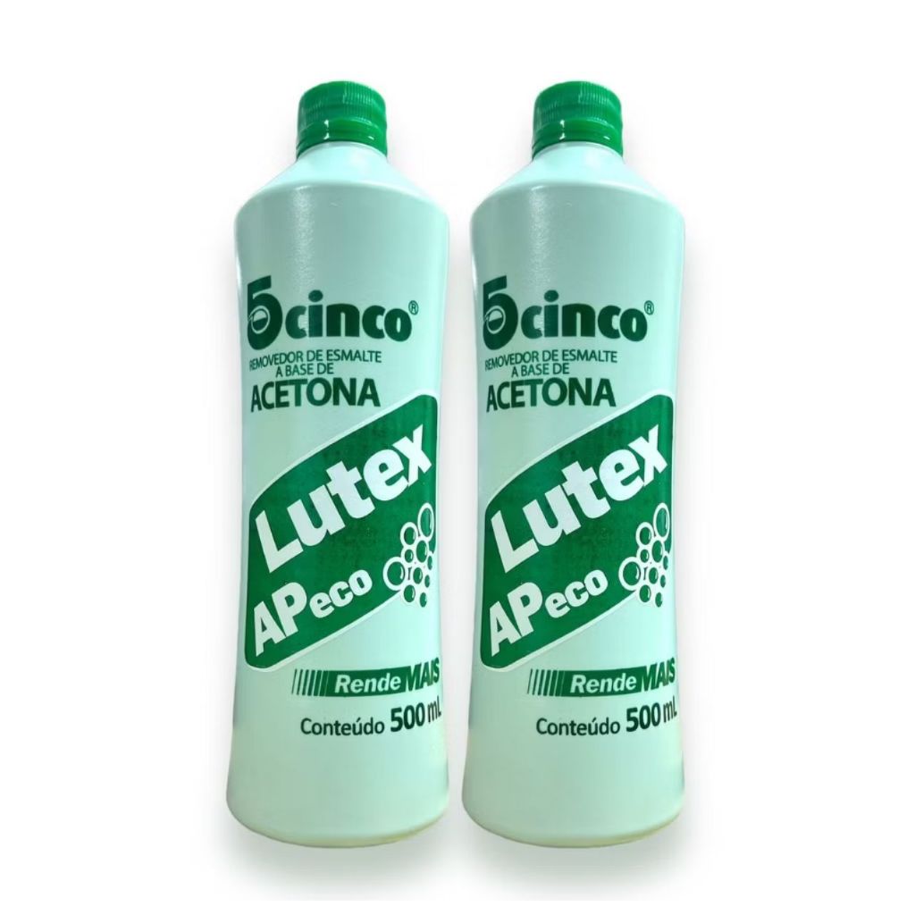 Acetona Lutex 5cinco - Removedor De Esmalte 500 ml | Shopee Brasil
