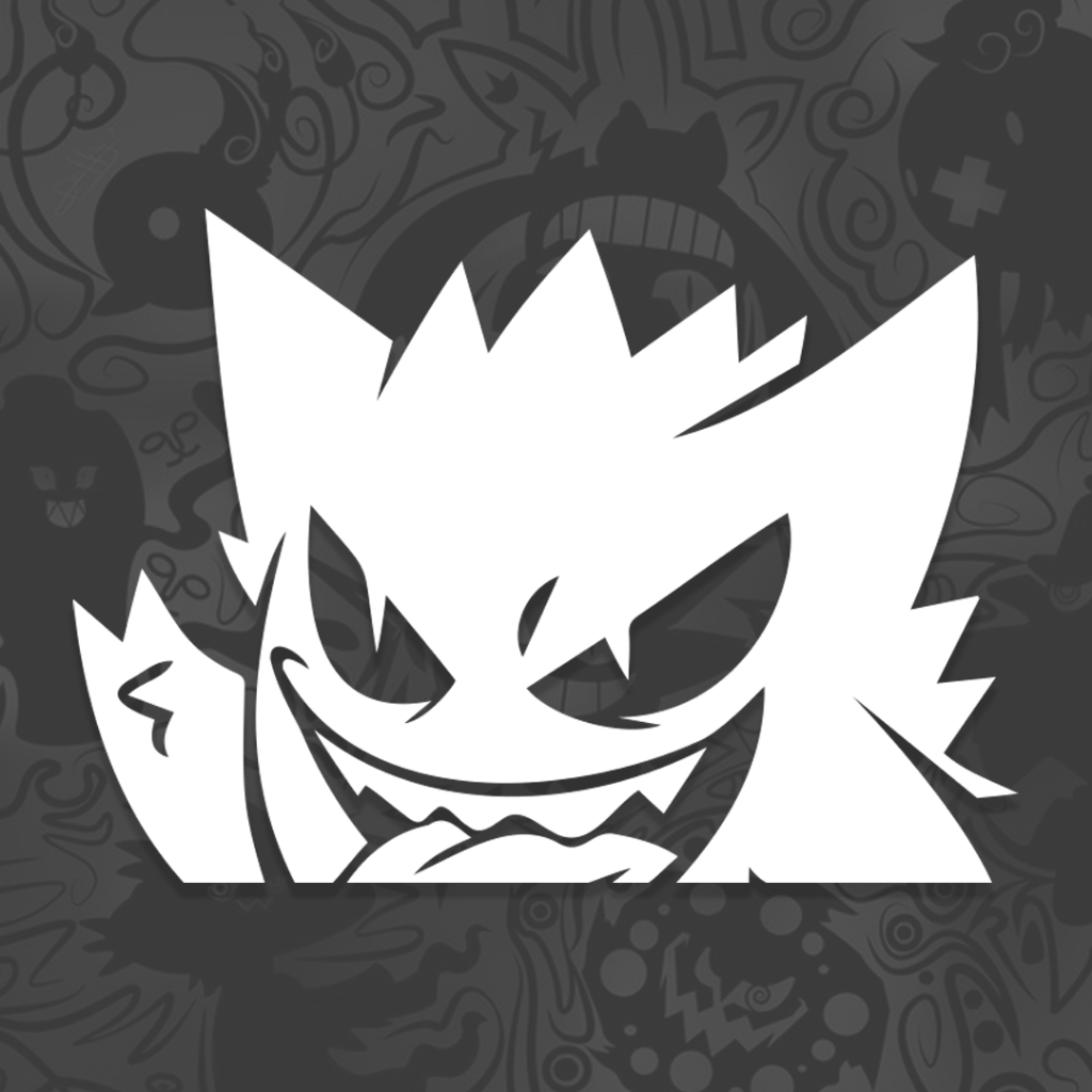 Adesivo Gengar Gabinete Peeker Anime
