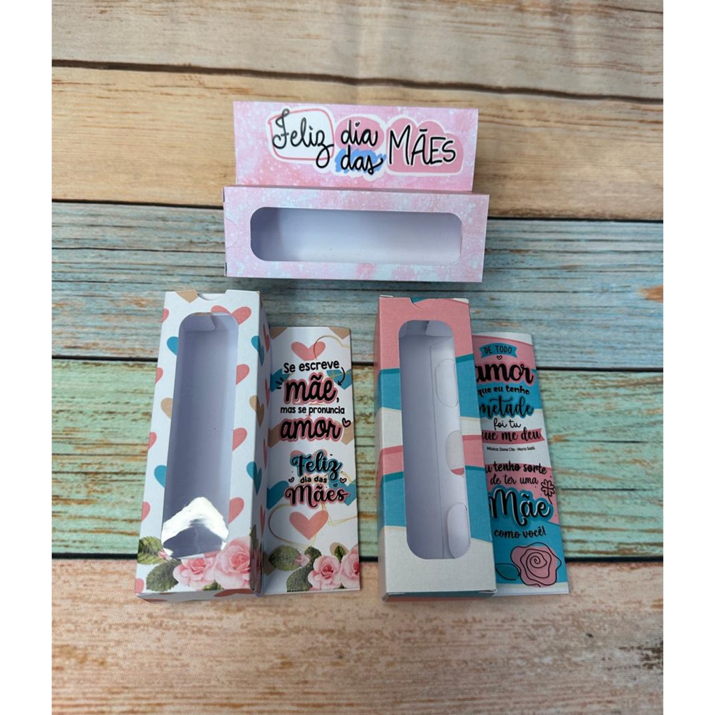 10 Caixas Cartão Do Dia das Mães Para 3 ou 4 Doces, Multiuso ou Gourmet em Oferta na Shopee