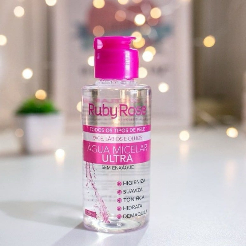 Água Micelar Ultra Ruby Rose Para Todos Os Tipos De Pele | Shopee Brasil