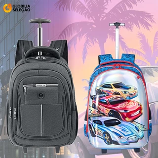Mochila com Rodinhas Escolar viagem Trabalho Reforçada em Oferta na Shopee