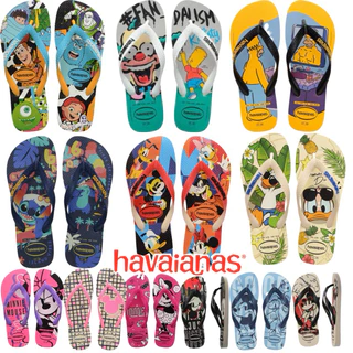 Chinelo havaianas personagens Disney marvel Simpsons original top Brasil