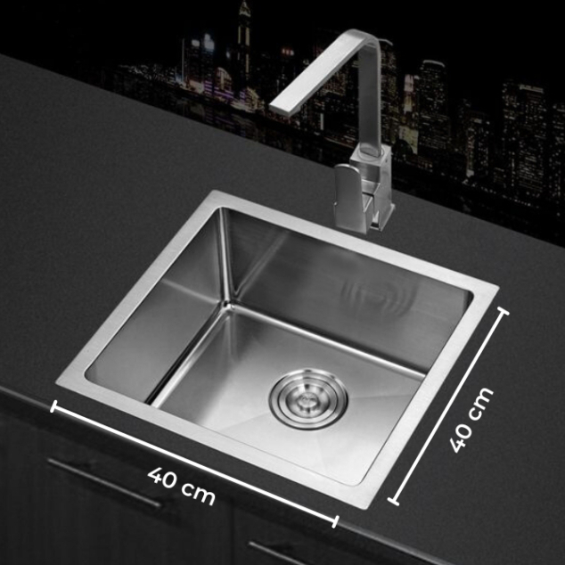 Cuba Gourmet Pia Inox Quadrada Cozinha Luxo 40x40 Super promoção