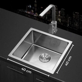Cuba Gourmet Pia Inox Quadrada Cozinha Luxo 40x40 Super promoção