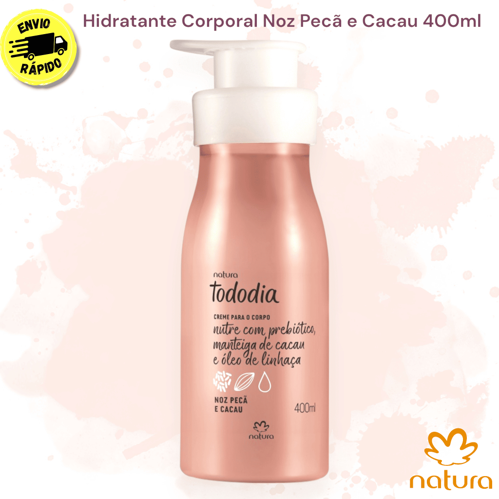 Hidratante Corporal Natura Todo dia Noz Pecã e Cacau 400ml | Shopee Brasil