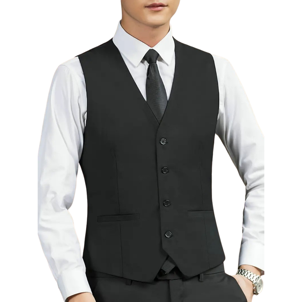 Colete Social Masculino Slim Premium Preto: Promoção Exclusiva ...