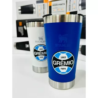 Copo Térmico de Todos Time stanl… /GREMIO/ Personalizado com tampa e abridor 473ml.
