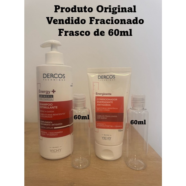 Vichy Dercos Shampoo Estimulante 60ml + Condicionador Energizante Antiqueda 60ml